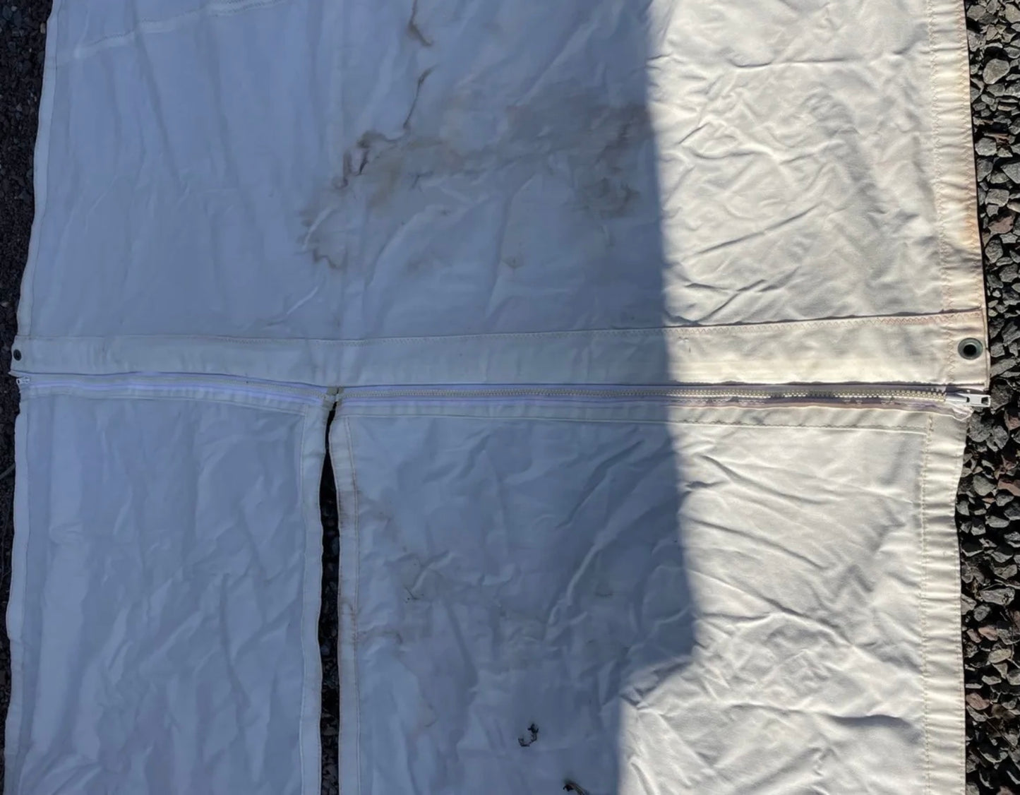 Canvas Bimini Extension With Zippered Cut Out For Backstay (7’10”L x 5’7” W)