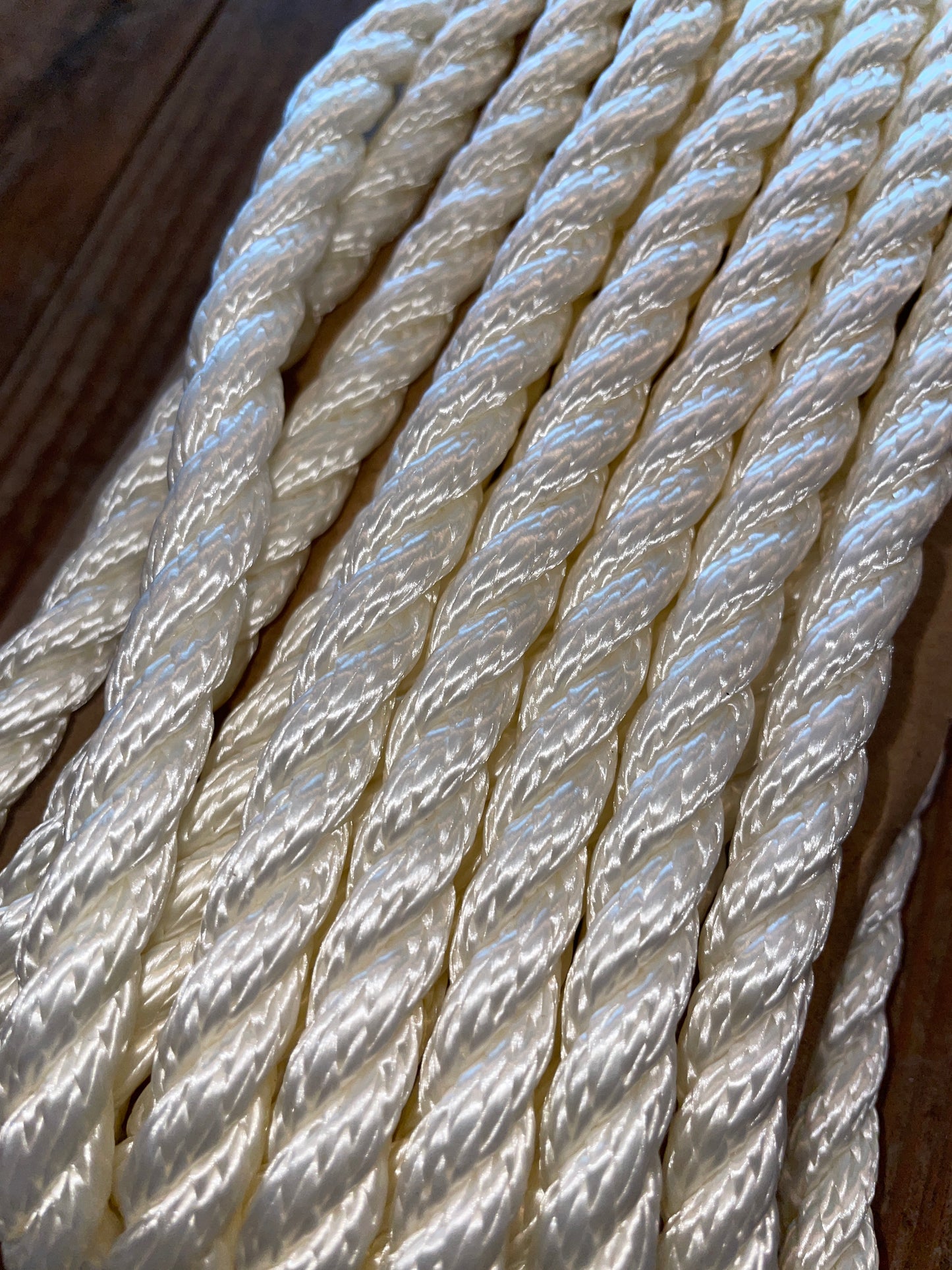 15' 3/8” 3 Strand Twisted Nylon Dock Line