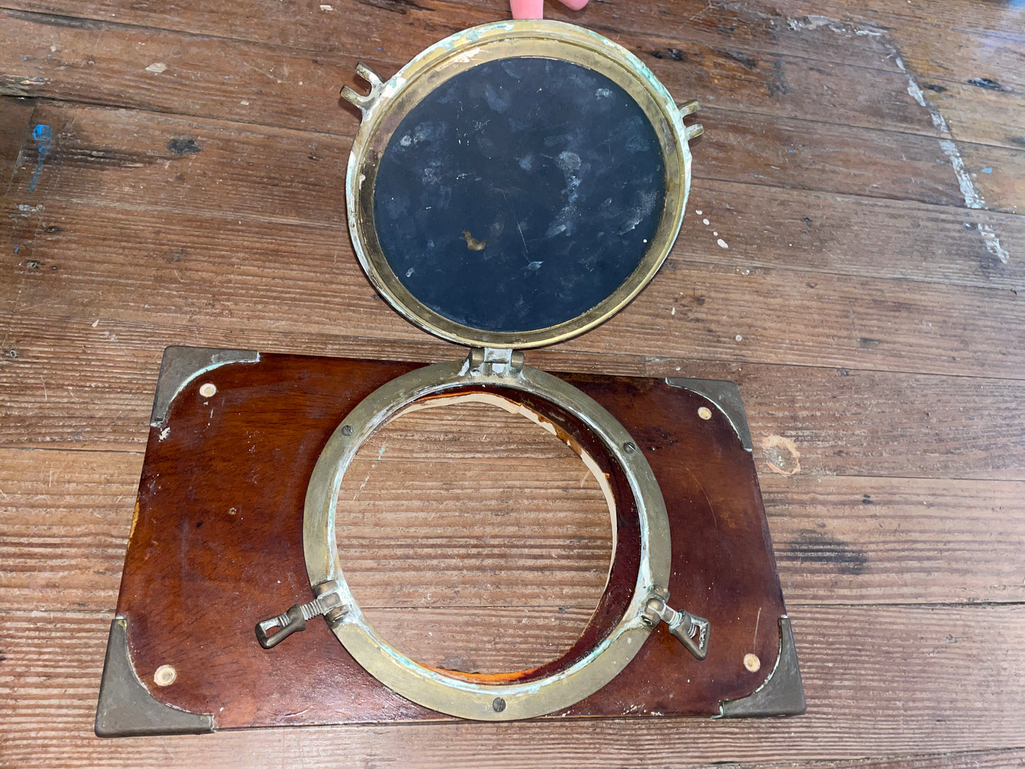 Brass Port Light Mirror