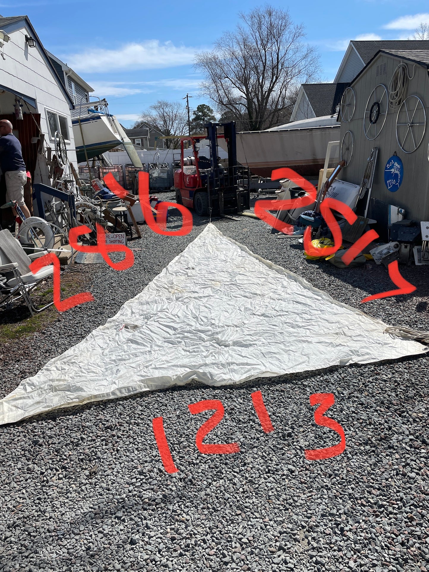 Oday 27 Genoa Sail -12’3” x 25’7” x 28’6”