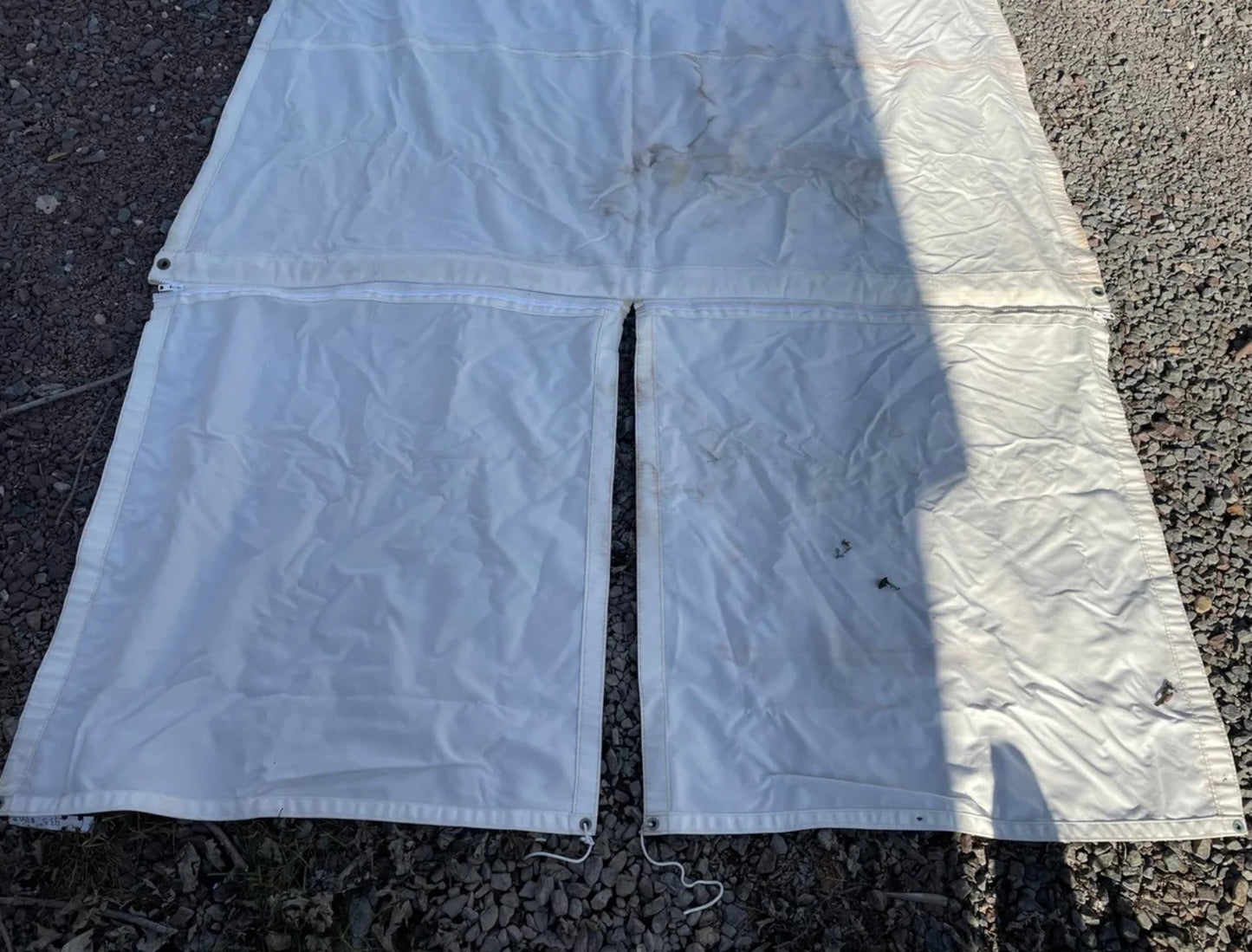 Canvas Bimini Extension With Zippered Cut Out For Backstay (7’10”L x 5’7” W)
