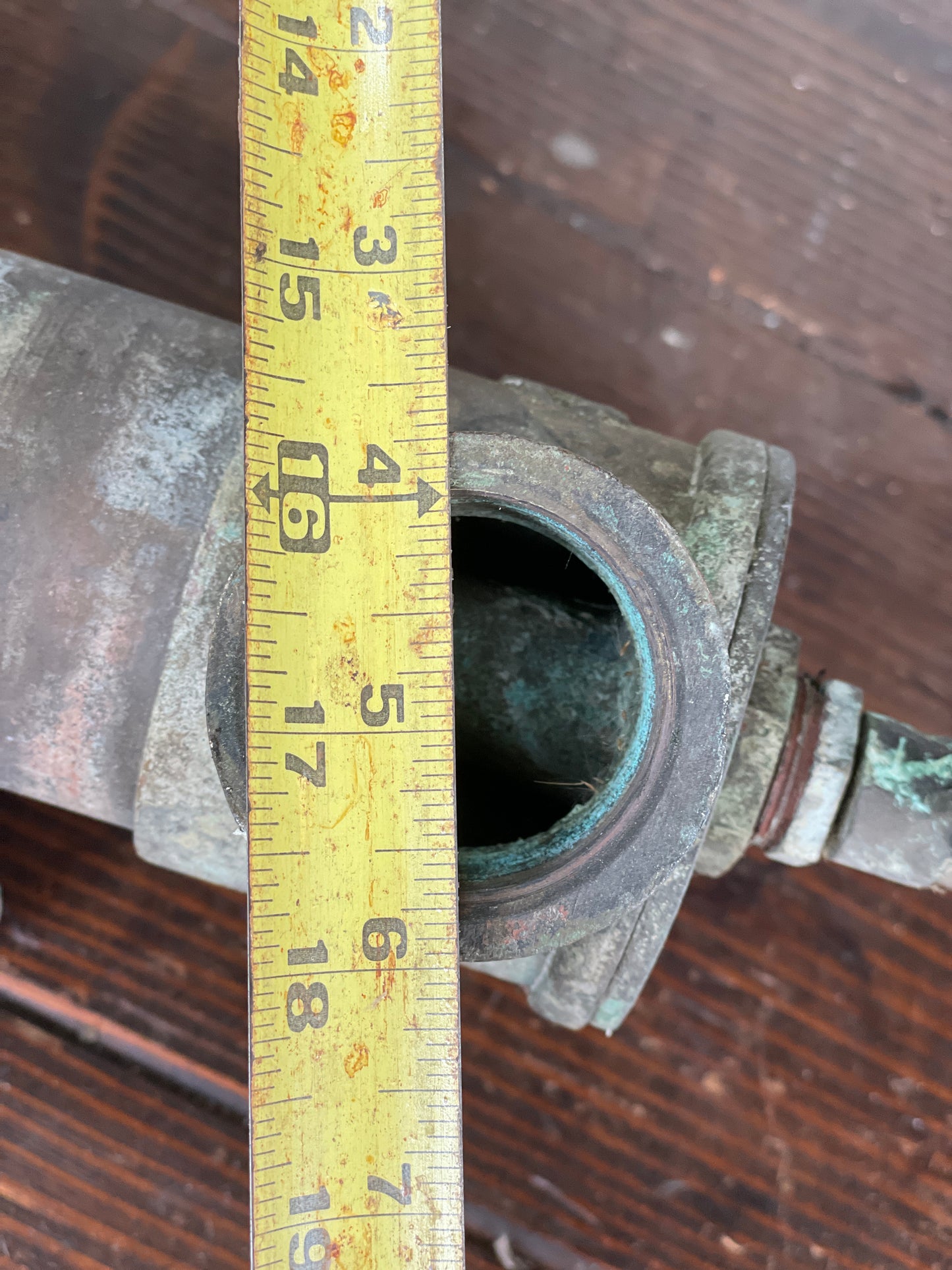 Vintage Wilcox Crittenden Bronze Brass Hand Bilge Pump WC  25" L 3" Wide