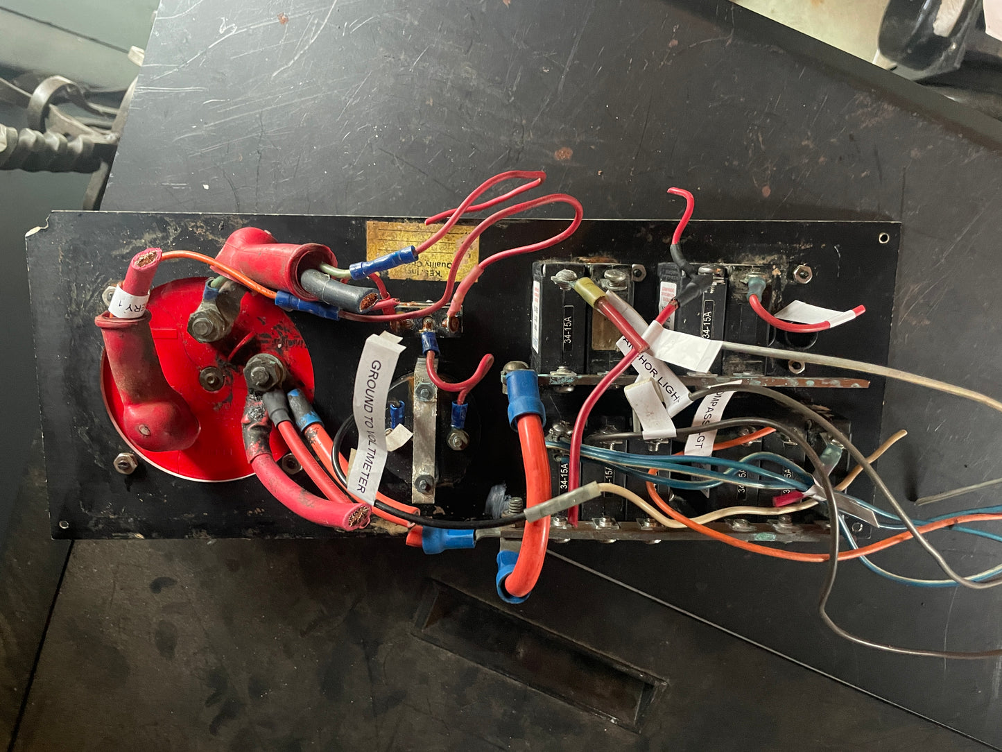 Electrical Panel S2 Yachts 14 Position Battery Switch DC Voltmeter