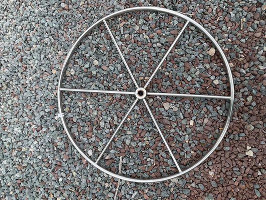 37” Stainless Wheel With 1” Keyed Shaft