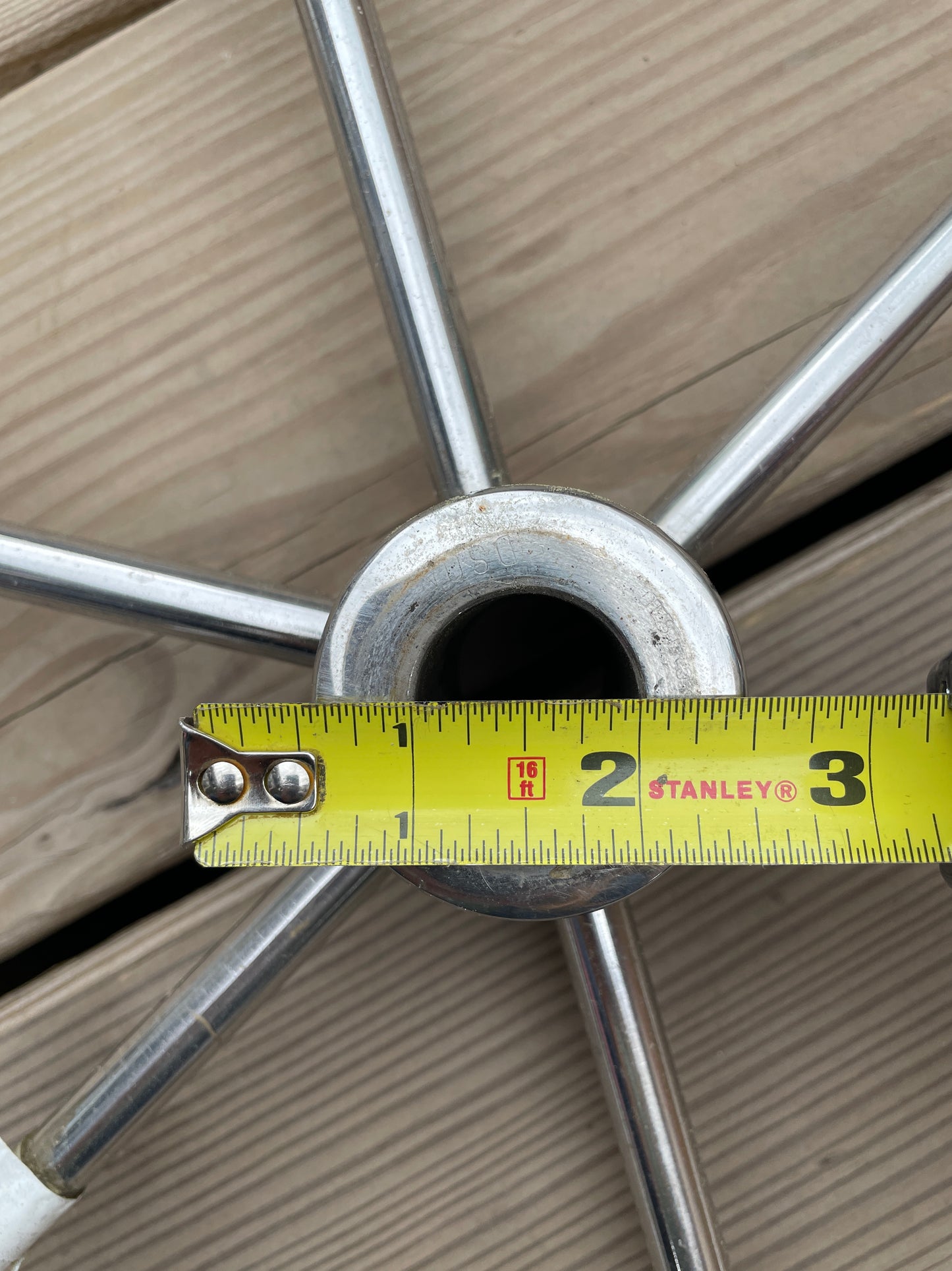 28” Stainless Steel 1” Keyed Shaft Wheel Sailboat Parts