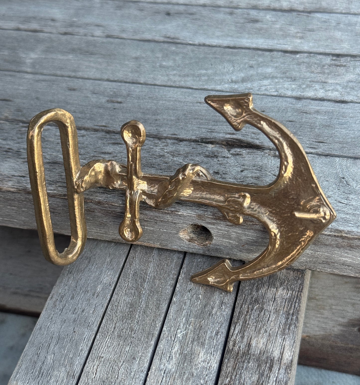 Bronze Anchor Belt Buckle