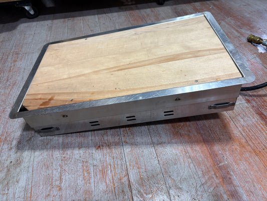 Dickinson 2 Burner Drop in Propane Cooker with Butcher Block Top