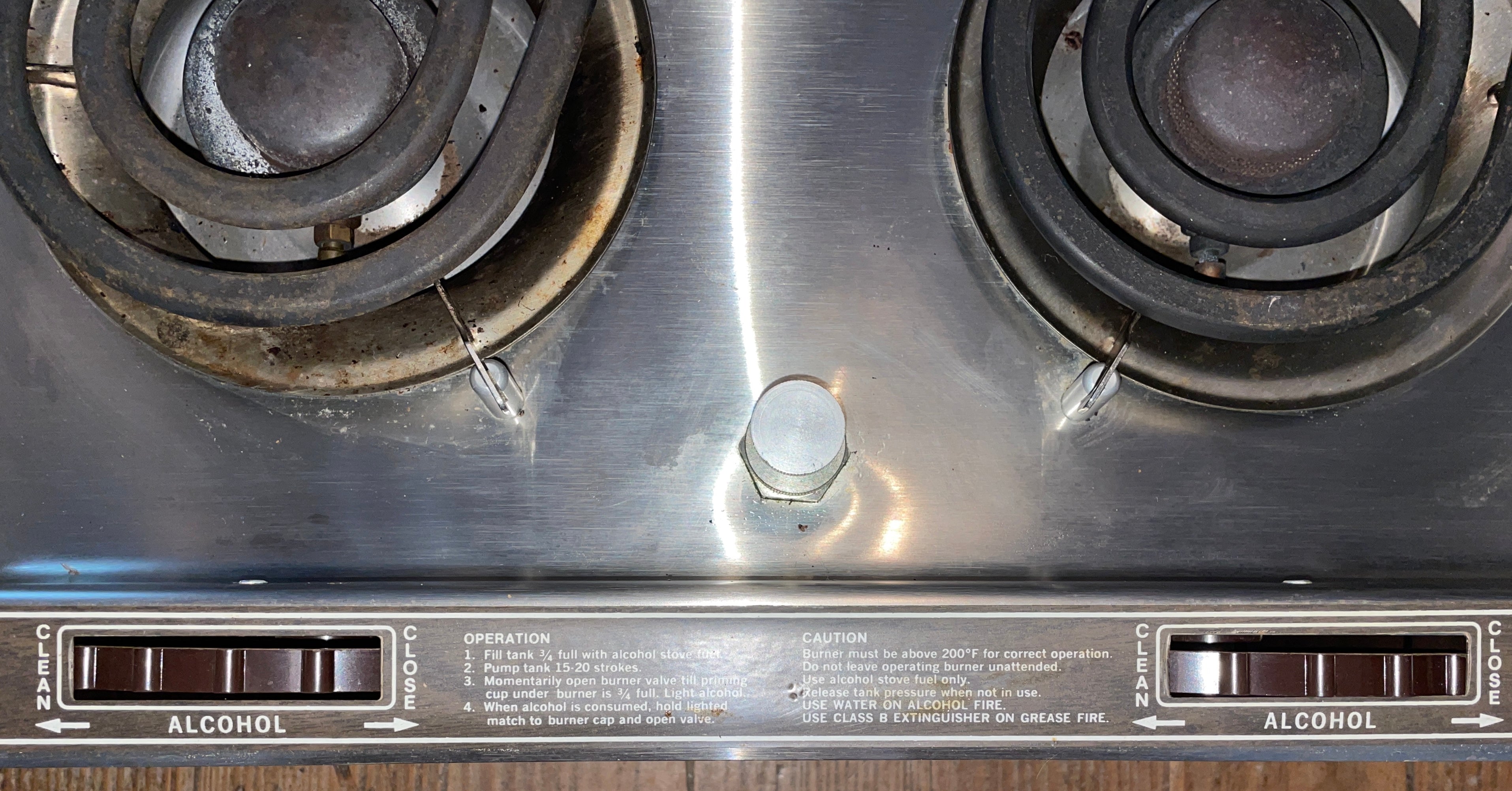 Kenyon 2 Burner Combination Alcohol/Electric Stove Model 406 Sailboat