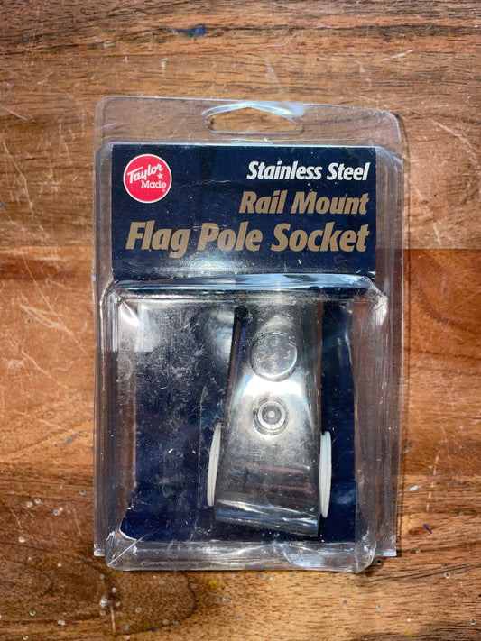 Taylor Made Stainless Steel Flag Pole Socket - Fits 1” Socket & 1” Rail - NEW