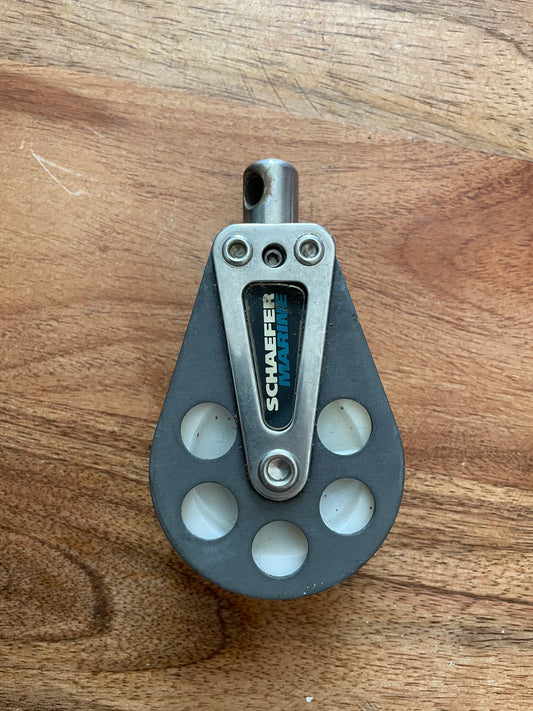 Schaefer 2 1/8” Single Swivel Block - 7/16” Line