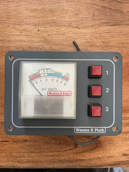 Weems & Plath 3 Button 12VDC Panel