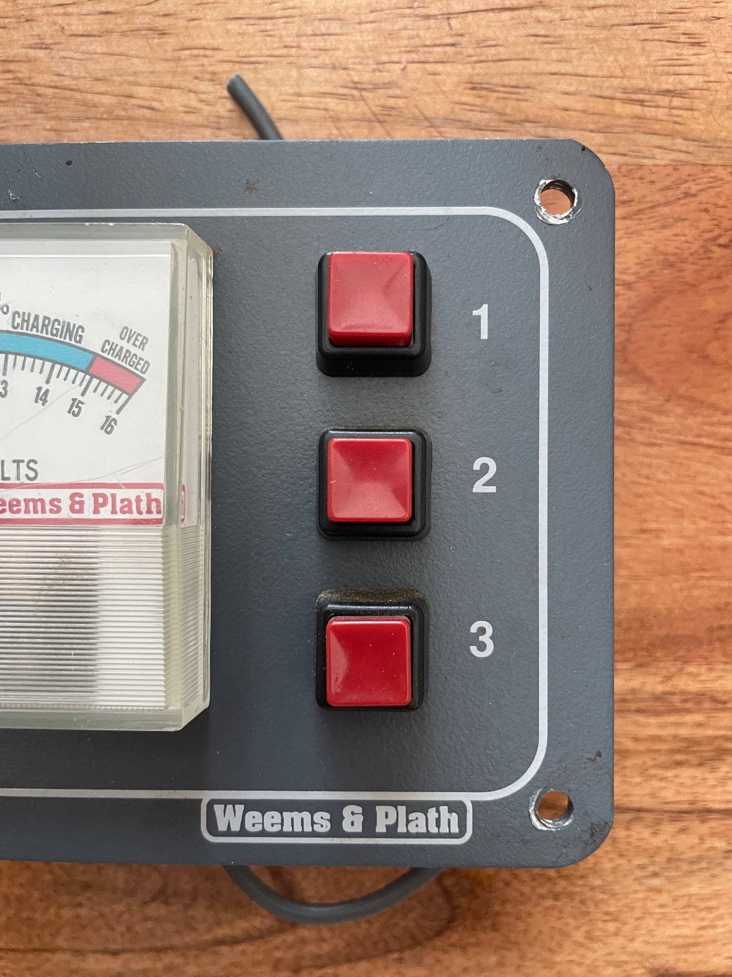 Weems & Plath 3 Button 12VDC Panel