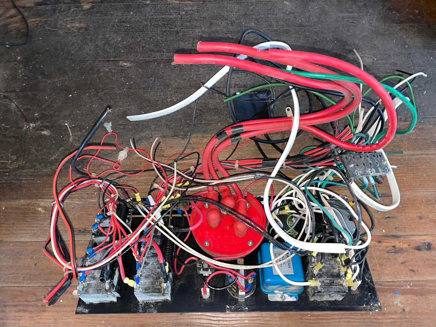 Large 12 Switch 12V DC; 5 Switch 115V AC Electrical Panel