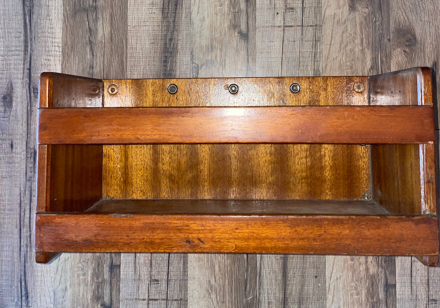 Wooden Wall Organizer - 16 1/4” Long x 7 3/4” Deep x 8” Wide