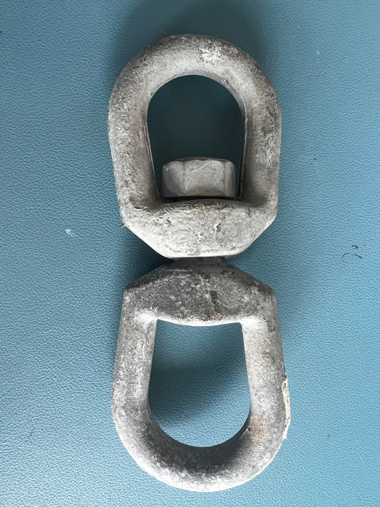 Galvanized Double Ended Swivel Eye Hook Eye to Eye Swivel Shackle 1/2 