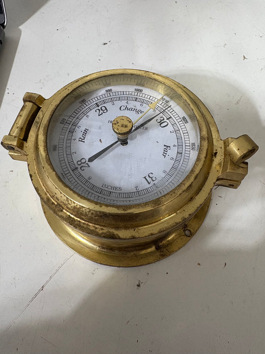 Howard Miller Barometer 4 1/2" Brass
