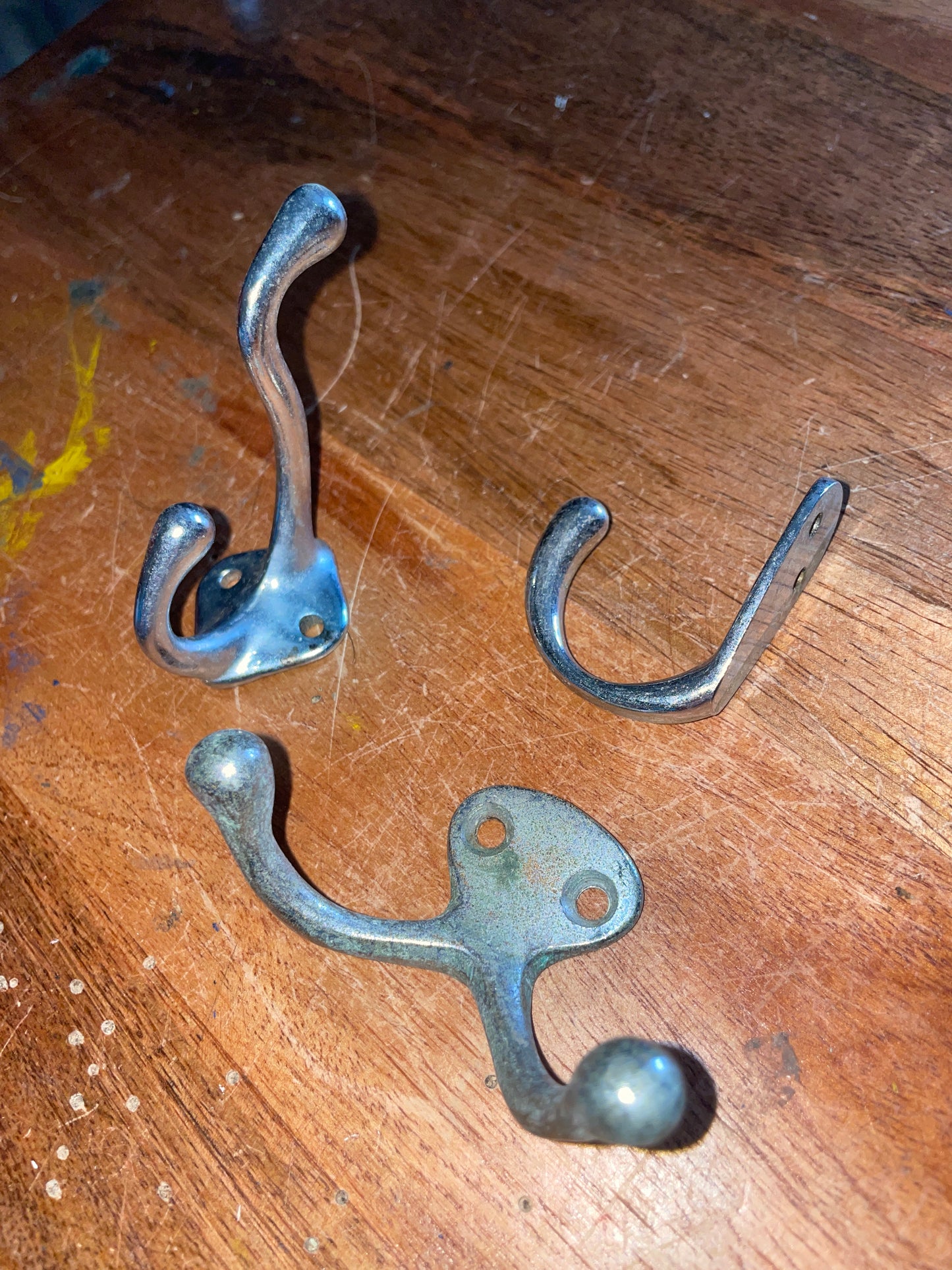 SET OF 3 Stainless Steel Wall Hooks