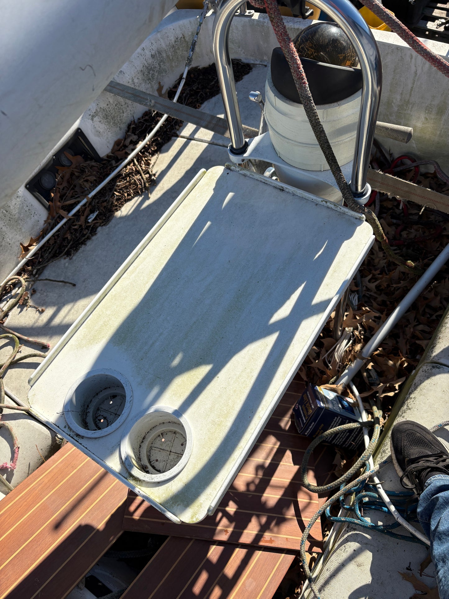 Poly Cockpit Table - 9.5" Pedestal Fitting - Pearson 27