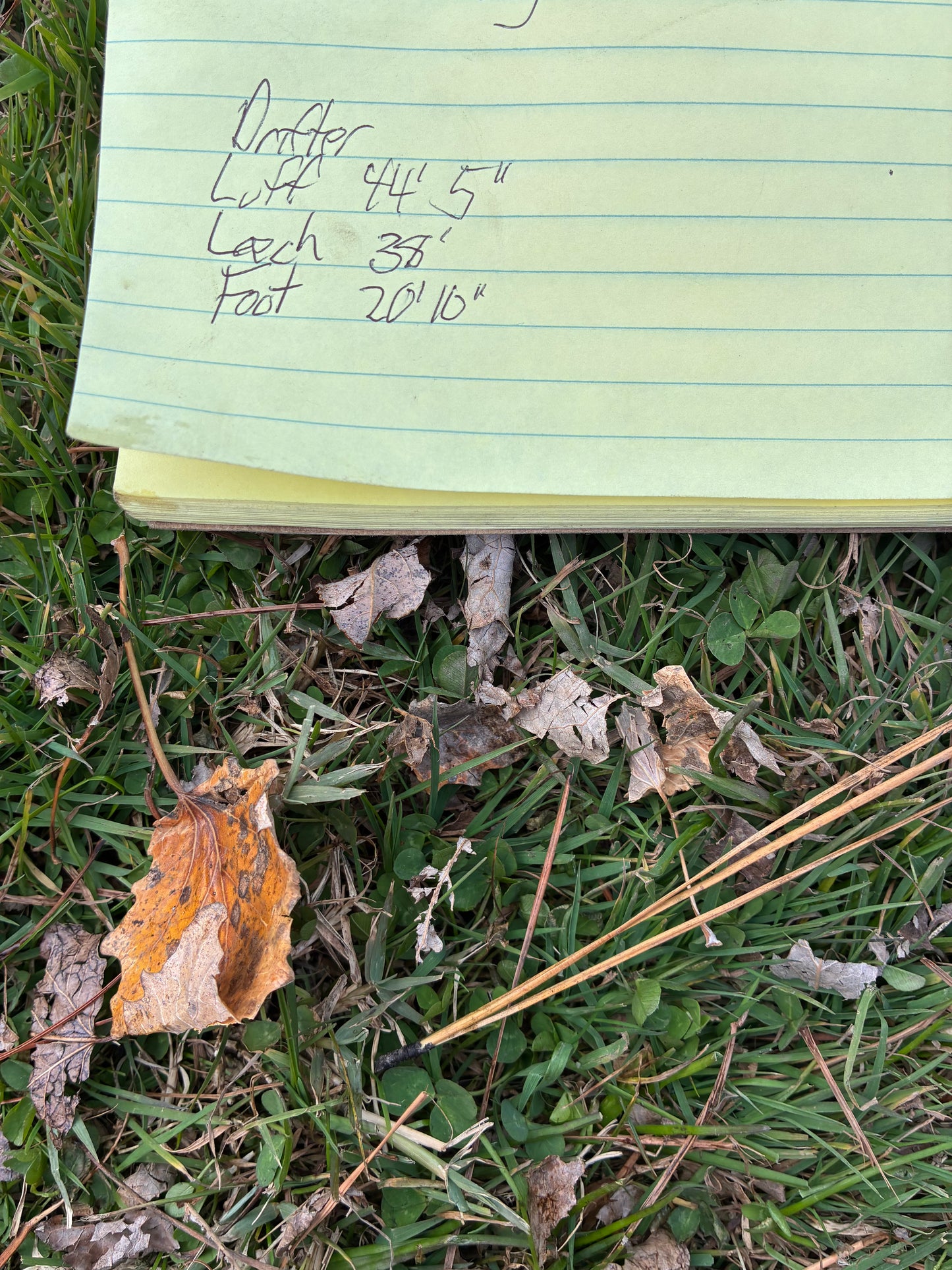 Drifter Sail - Luff 44'5" x Leech 38' x 20'10"