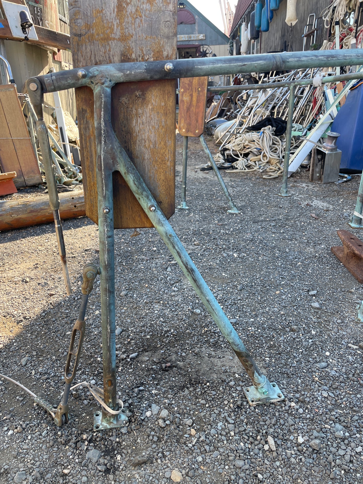 Solid Bronze Stern Pulpit OFF 1934 Eisenhower 50'