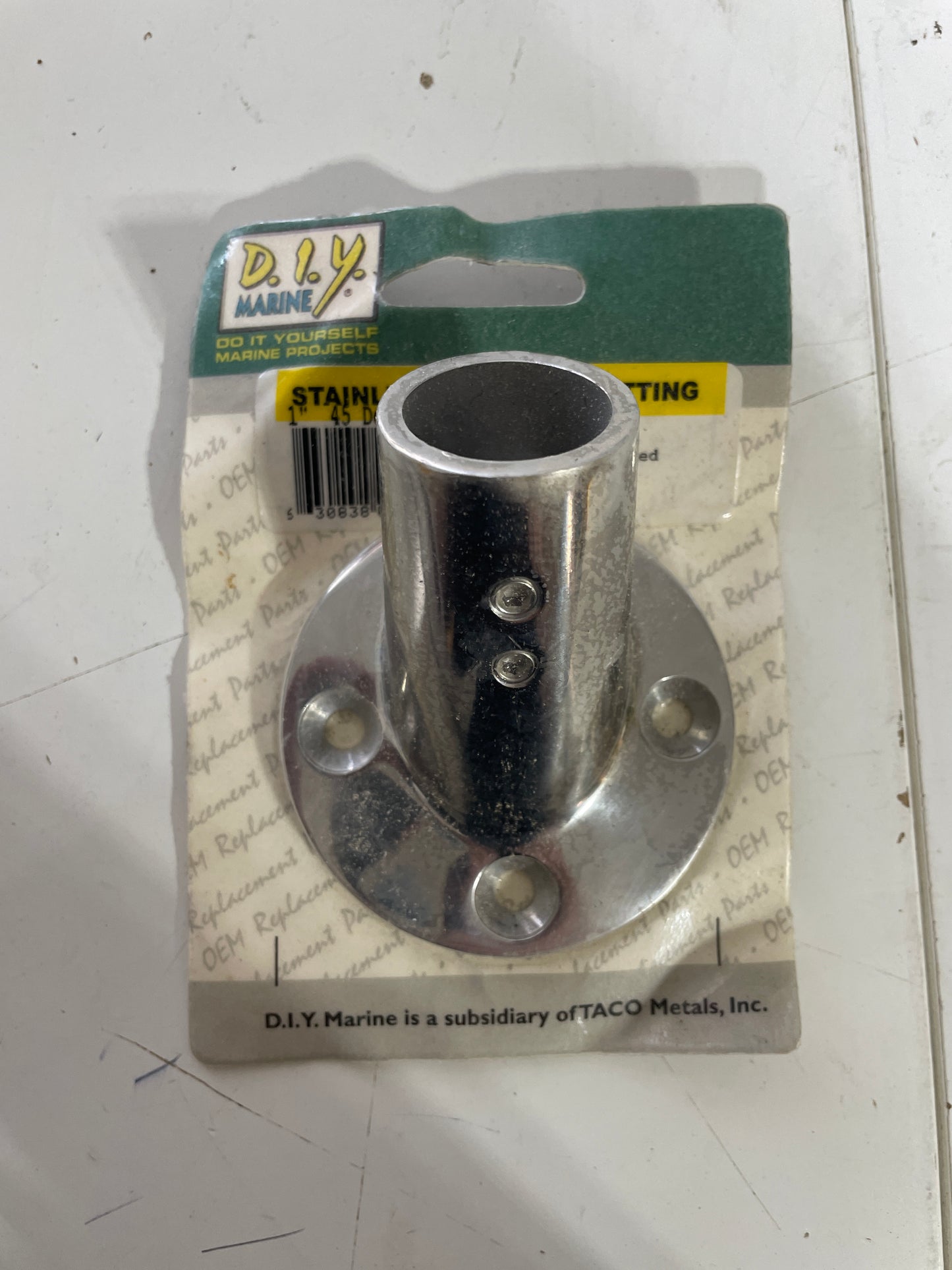 Stainless Steel 1" - 45 Degree Rail Fitting - NEW
