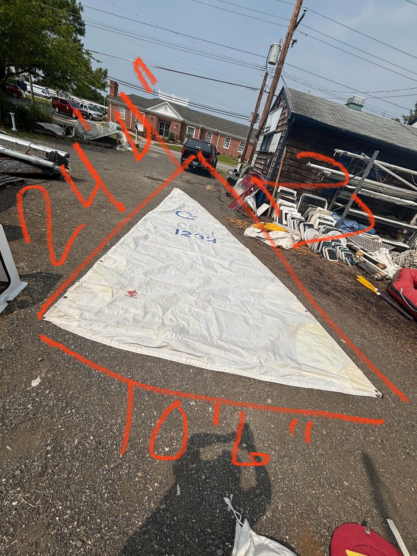 Cal 25 Main Sail - 24’4” Luff x 27’ Leech x 10’6” Foot