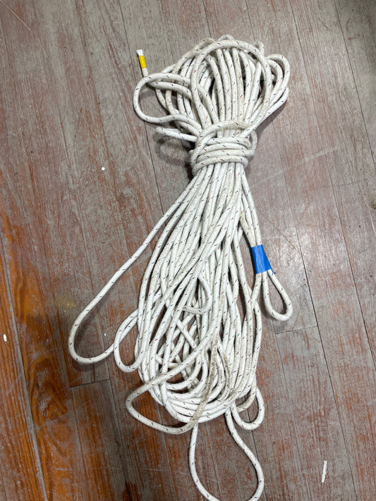 95' White Halyard Line - 3/8" Diameter