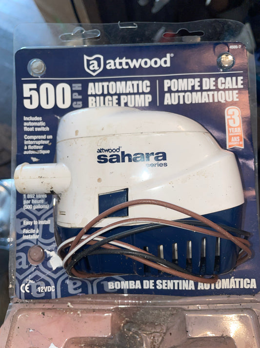 Attwood Sahara 500 GPH Automatic Bilge Pump- Model 4505