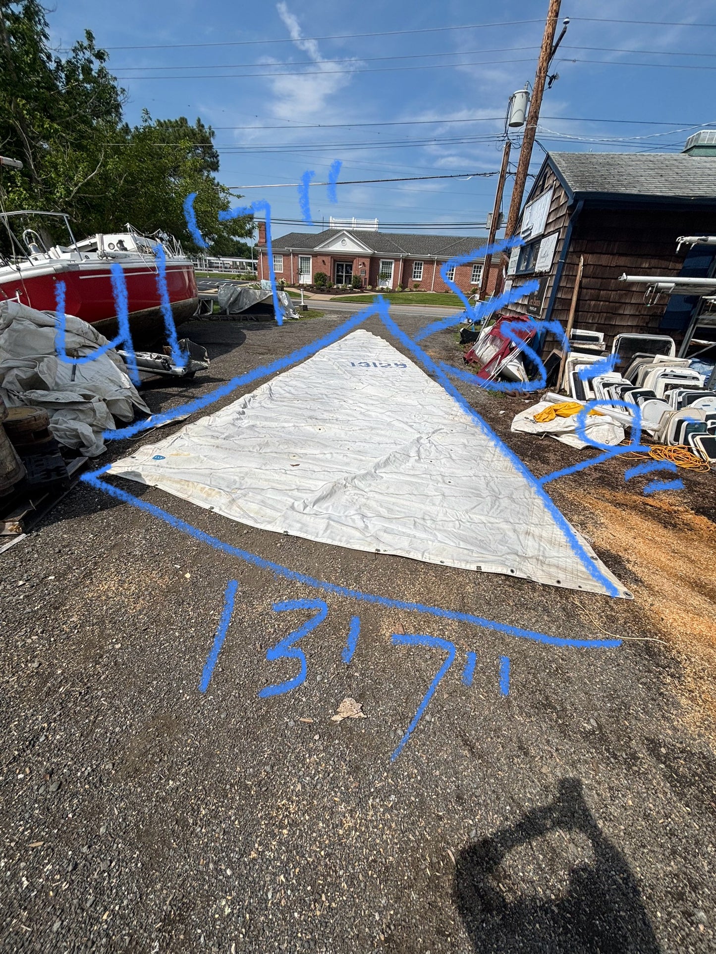No 3 Genoa Sail - 41’7” Leech x 45’9” Luff x 13’7” Foot