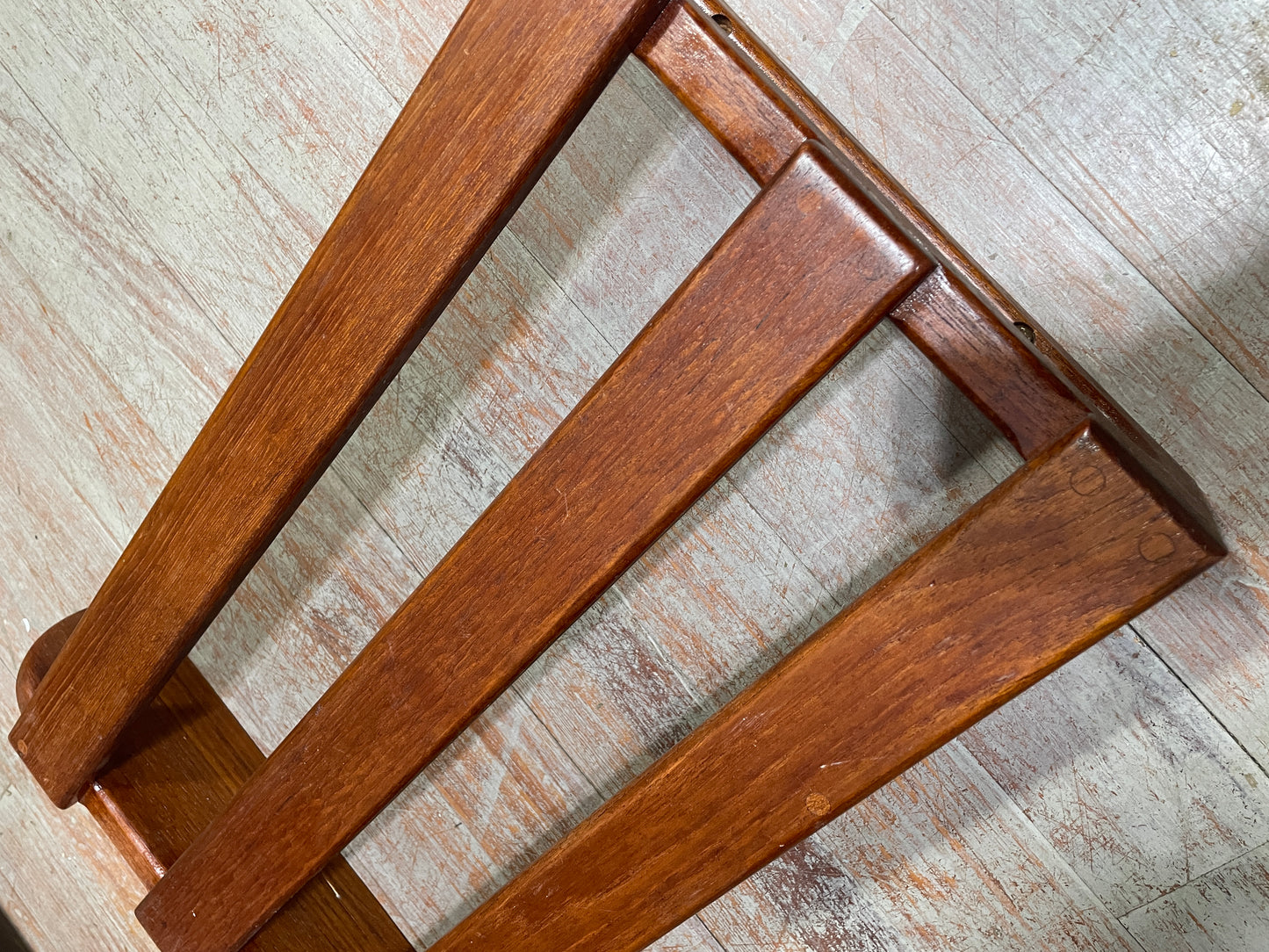 Beautiful Large Teak Wall Shelf - Tartan 33