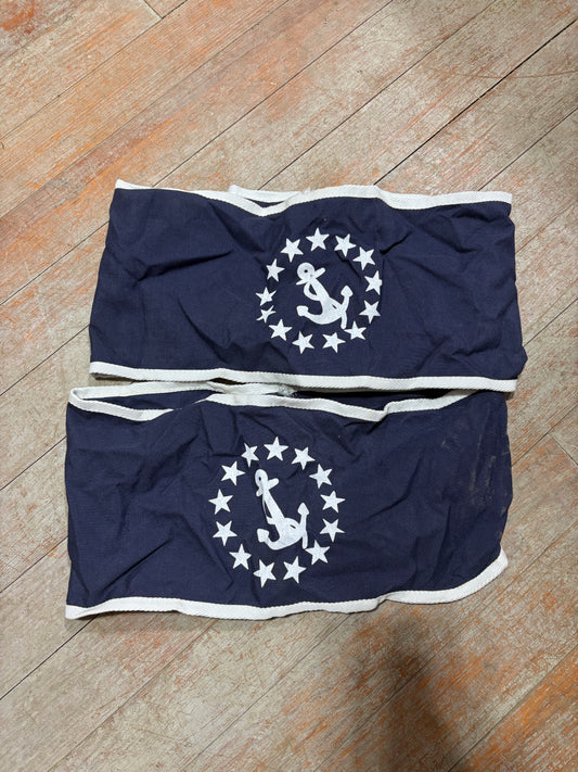 Blue Canvas Chair Back Covers