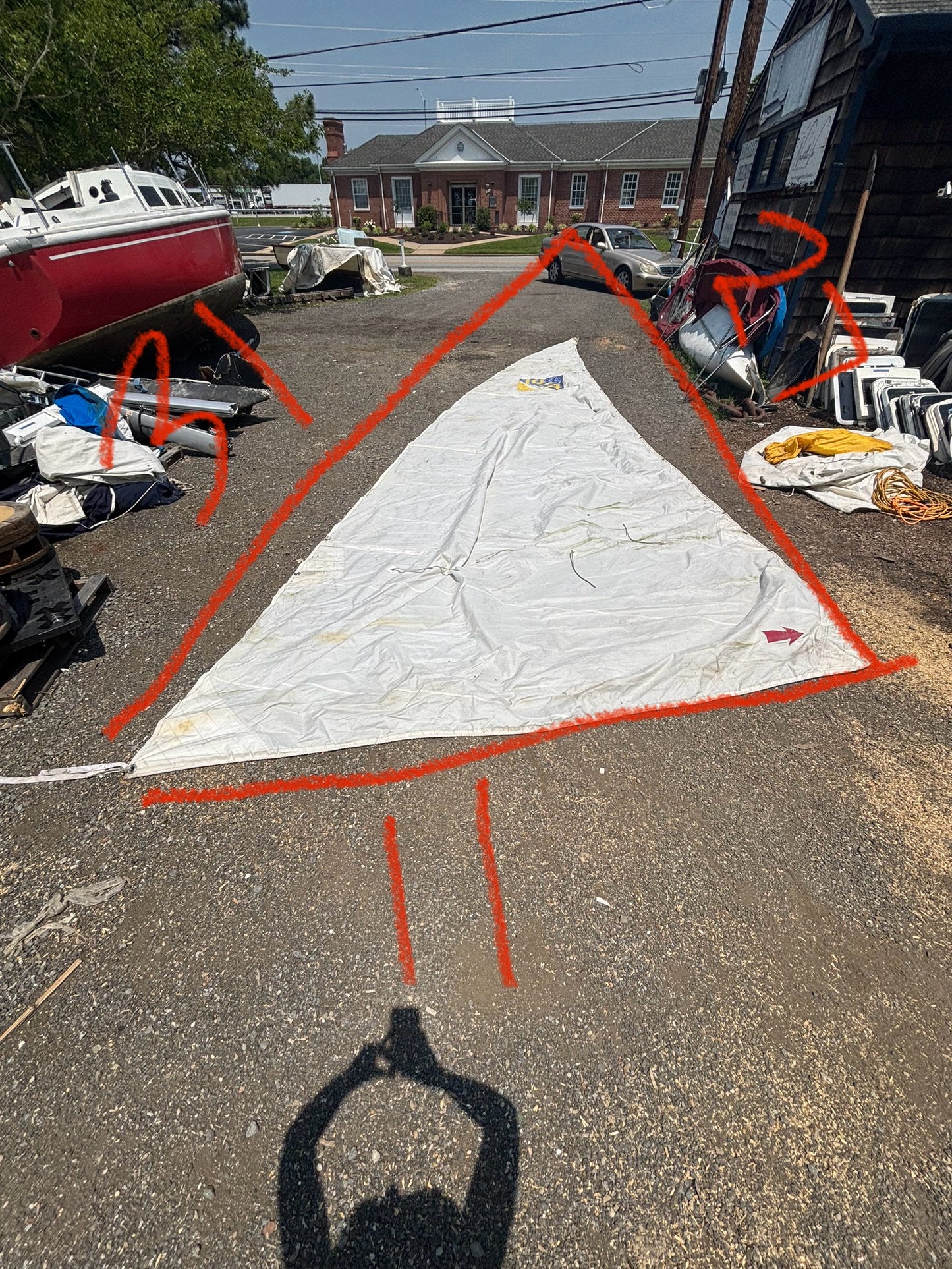 Irwin 10/4 Mainsail — 27’ Luff x 31’ Leech x 11’ Foot