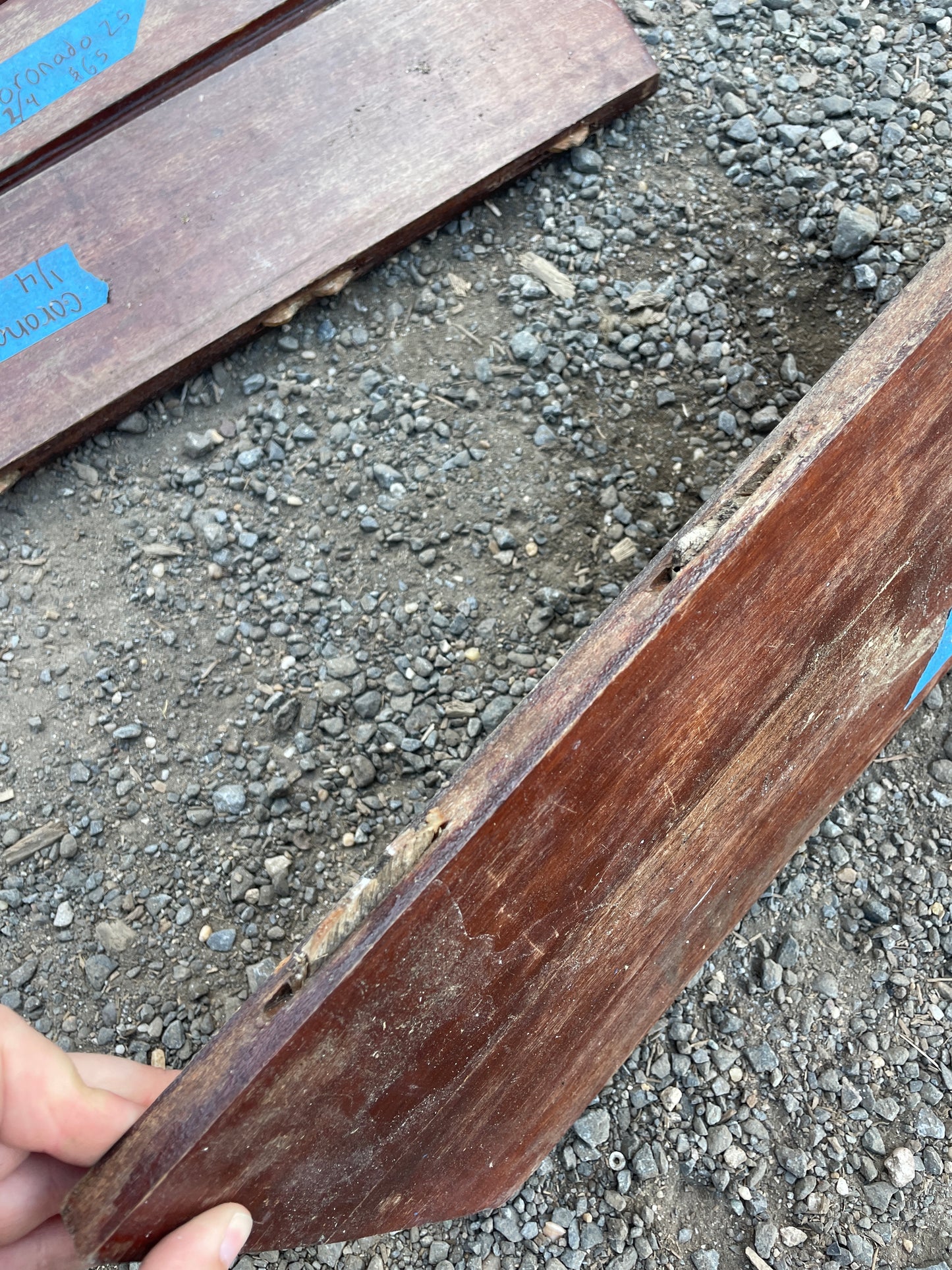 Coronado 25 - Set of 4 Wooden Companion Way Boards -- #40