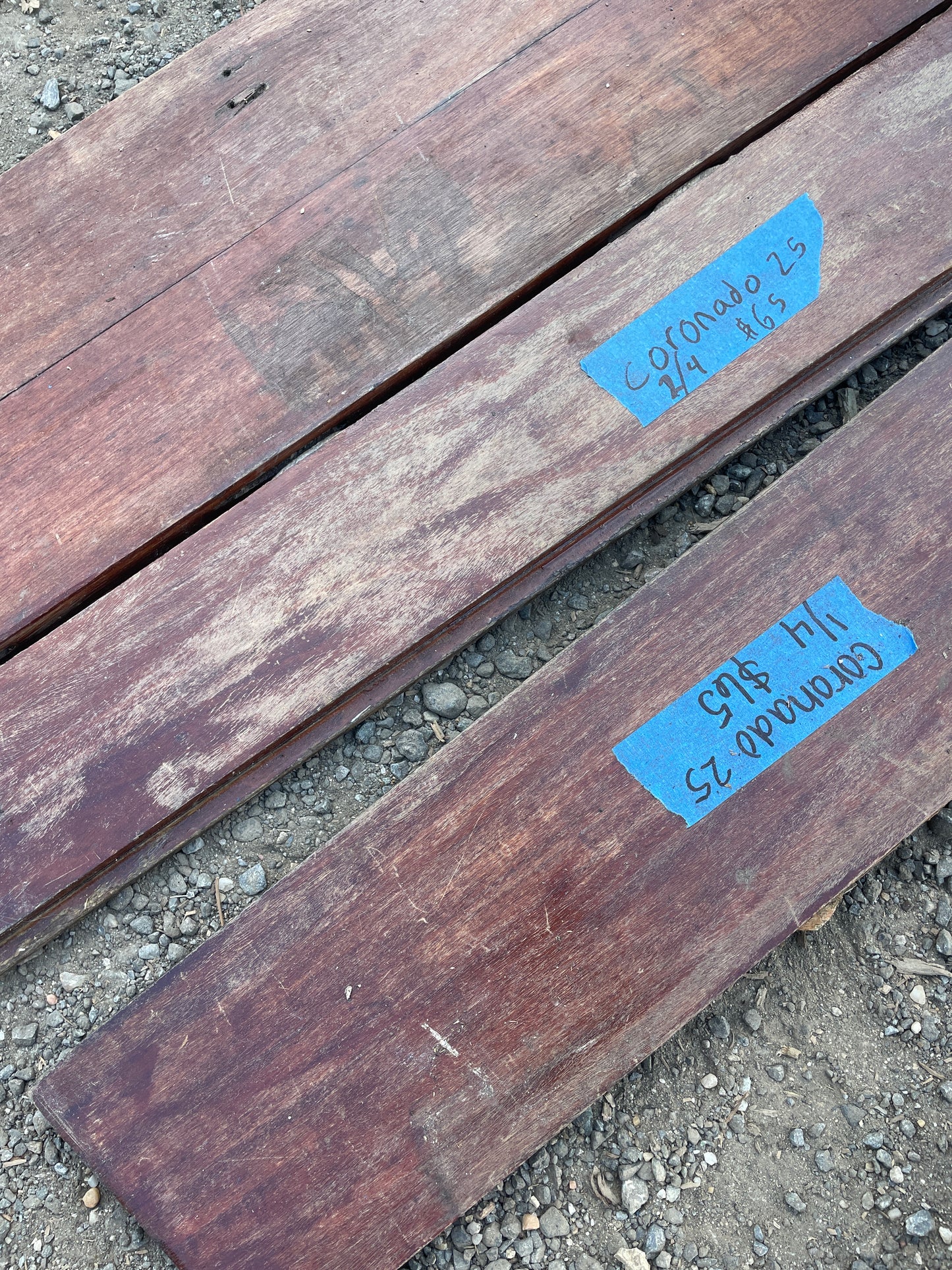 Coronado 25 - Set of 4 Wooden Companion Way Boards -- #40