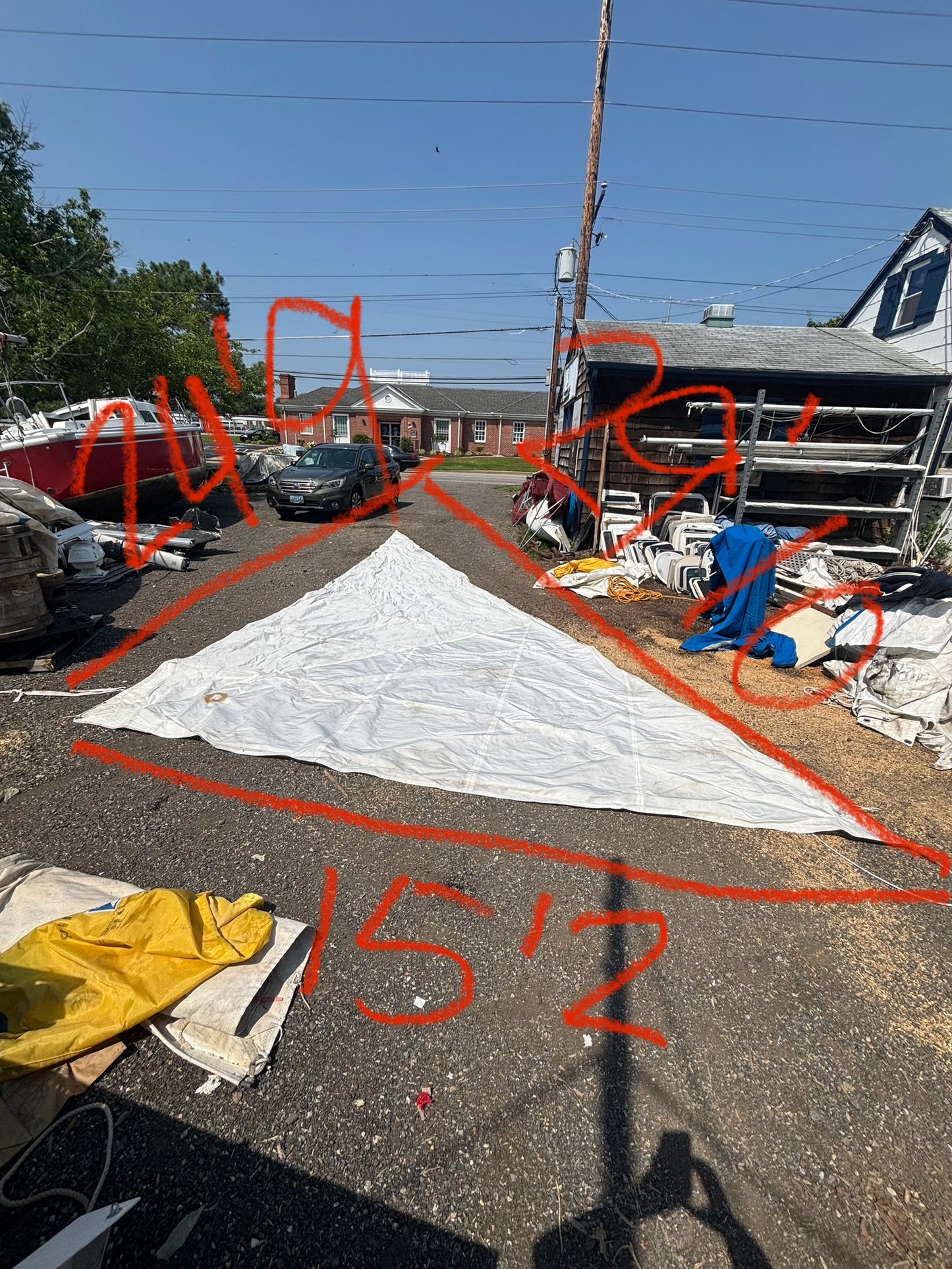 29’10” Leech x 24’9” Luff x 15’2” Foot Jib Sail