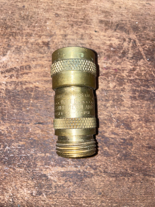Marshall Brass Water Pressure Regulator