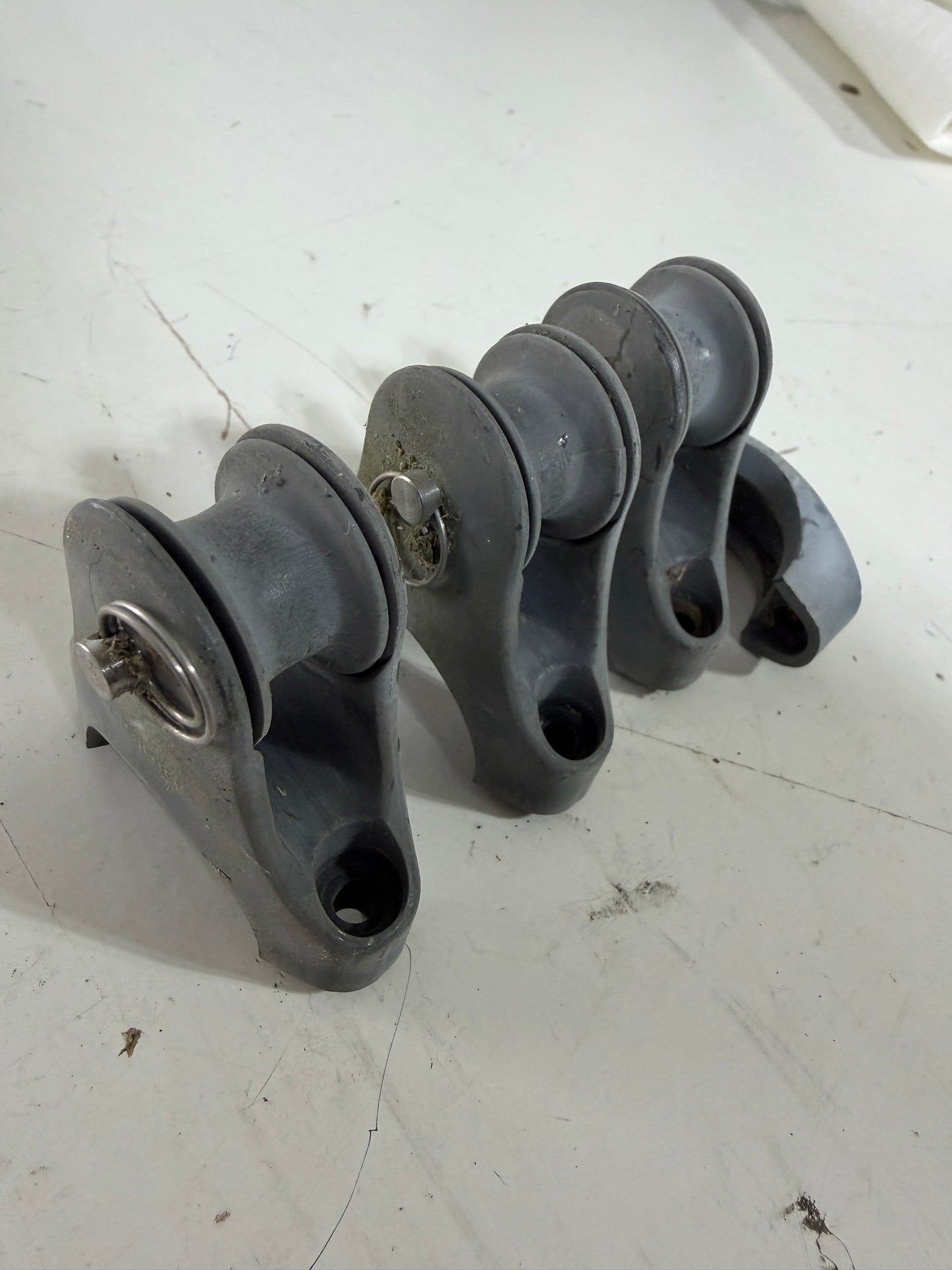 Set of 4 Spinlock Stanchion Blocks - 2 Missing the other half of mounting