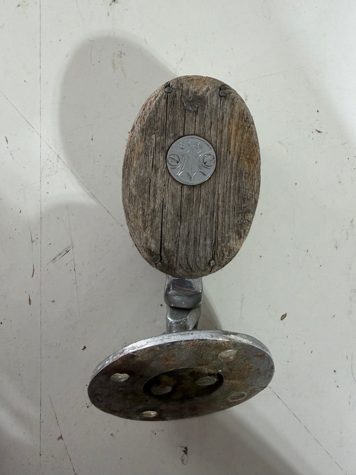 Vintage Merriman Wooden Block With Chromed Sheave - 3/8" Line - 1934 Eisenhower 50'