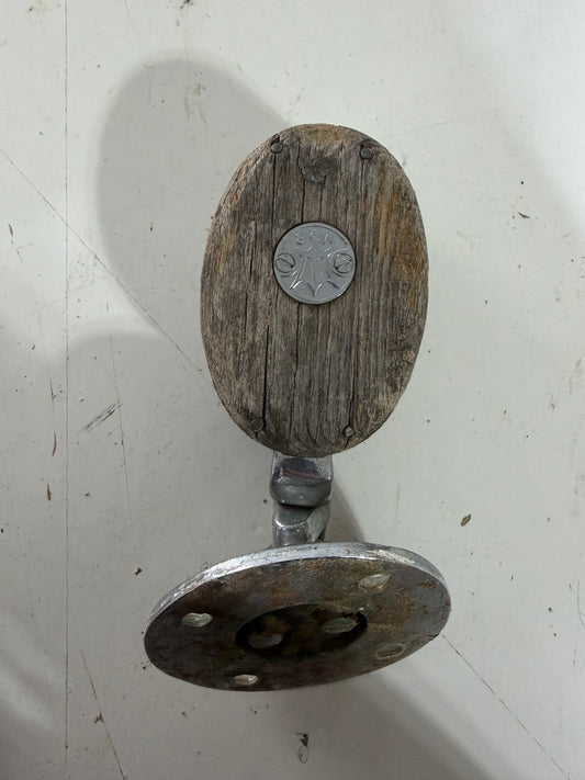 Vintage Merriman Wooden Block With Chromed Sheave - 3/8" Line - 1934 Eisenhower 50'