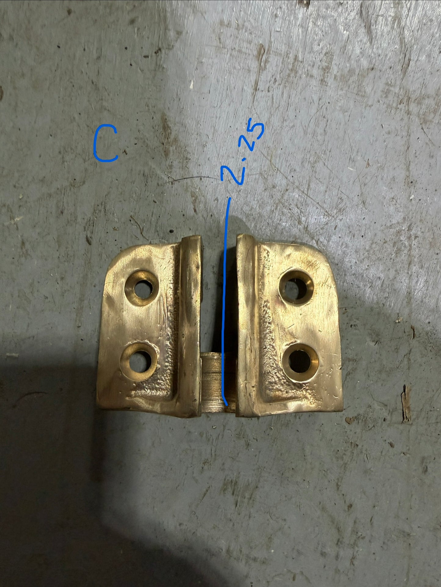 PAIR Bronze Davis Oarlock and Holder code BB5897C