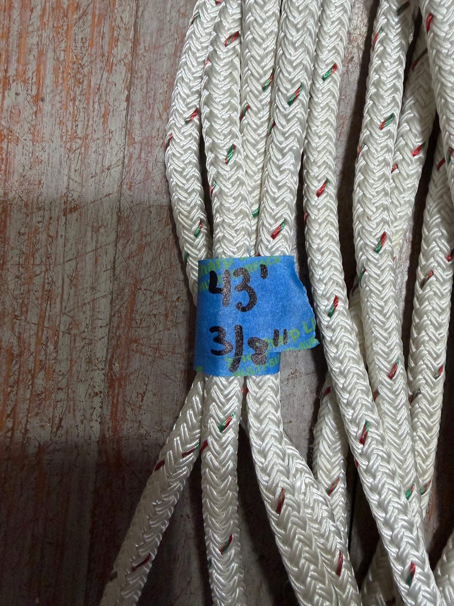 43' OF 3/8" Line WITH Stainless Shackle