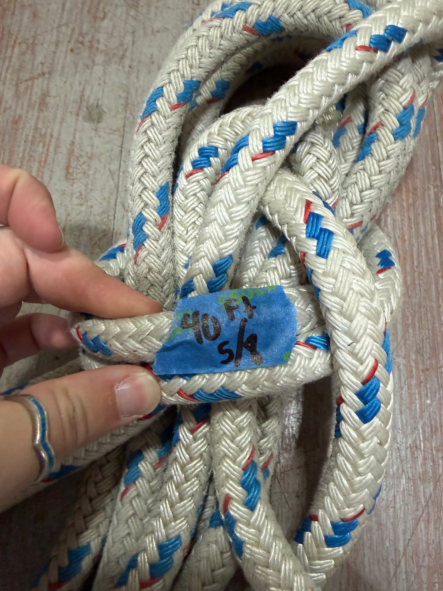 40' OF 5/8" Halyard Line