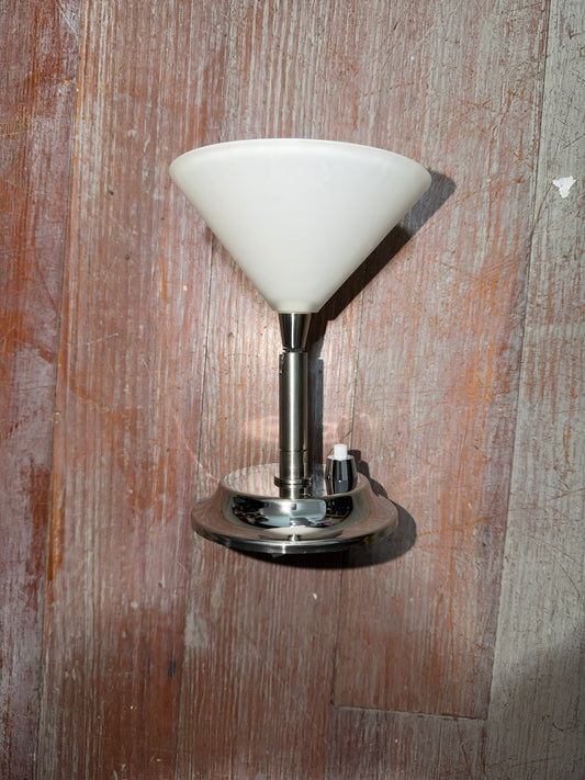 St. Maarten Glass Sconce With Martini Globe Interior Light - NEW IN BOX