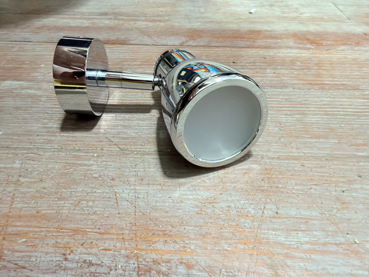 Munich Chrome With Chrome Metal Shade & Switch Dimmer Light - NEW IN BOX