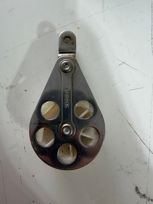Schaefer Single Swivel Block - 2 3/8" Sheave - 5/8" Line