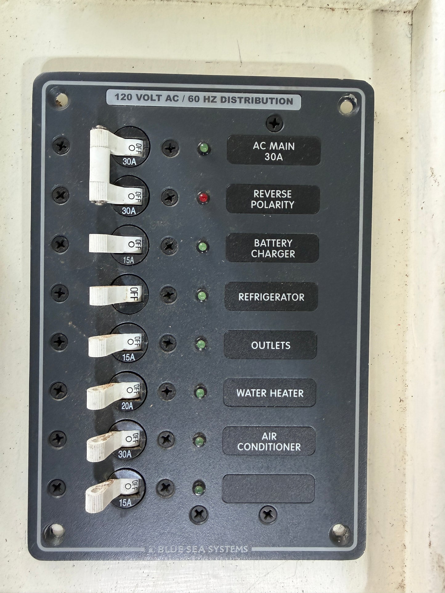 Blue Sea System 120 VAC Panel With Box