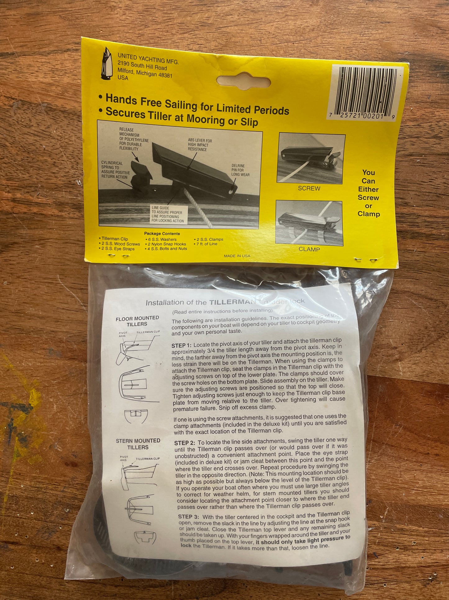 Tilleman Deluxe Rudder Lock Kit - NEW