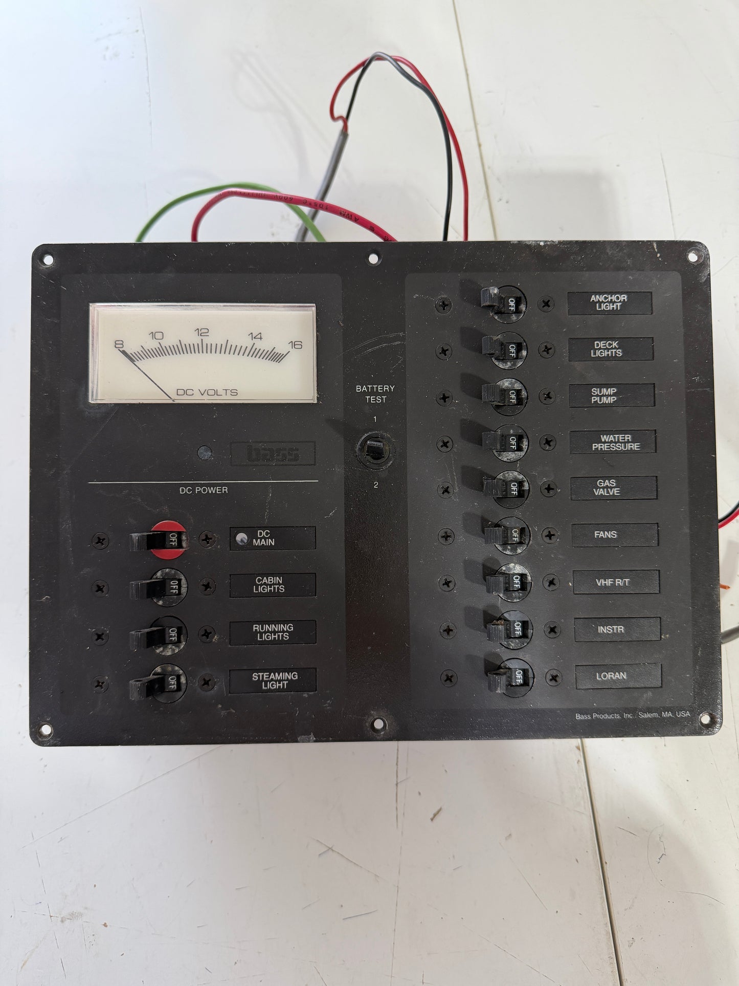 Bass Products 13 Switch DC Panel