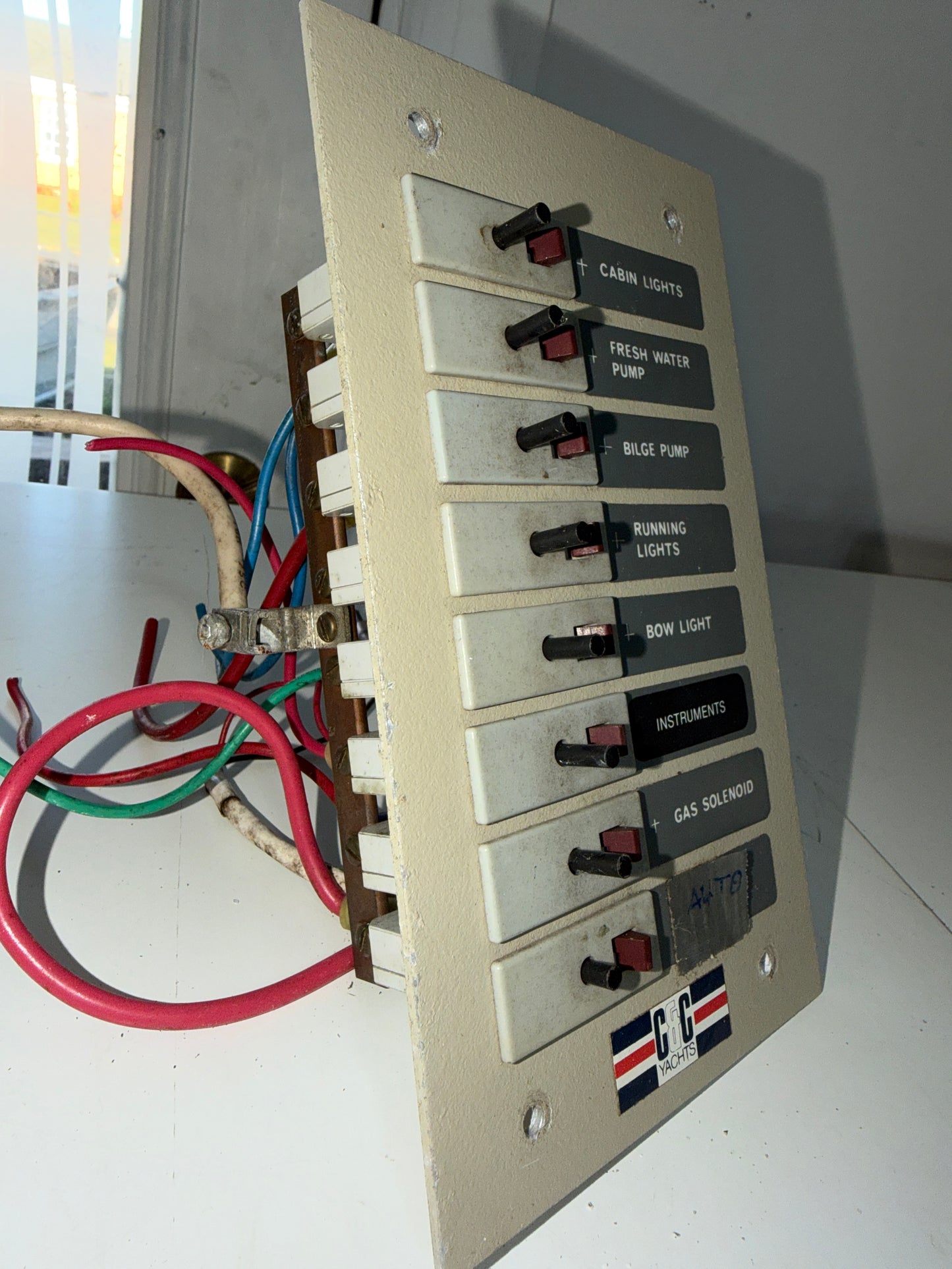 C&C Yachts Older Style VDC Panel - 8 Switch