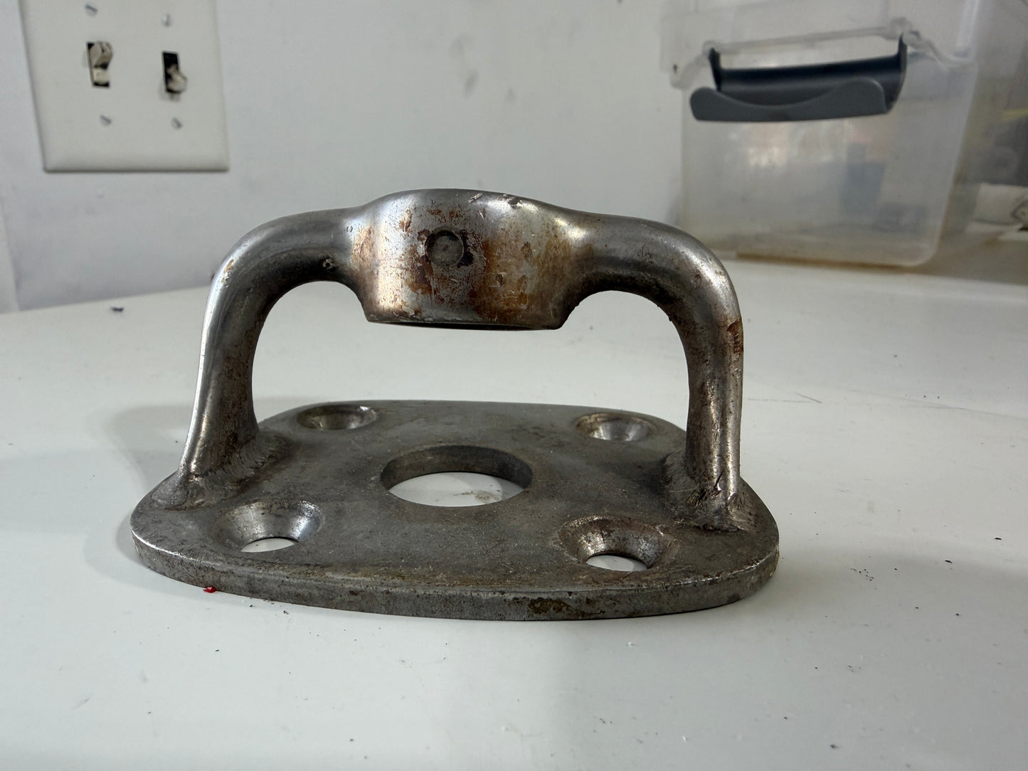 Stainless Steel Angled "Floating" Stanchion Base - 1"